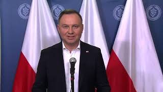 Wypowiedź Prezydenta Andrzeja Dudy Dla Mediów - 4 Marca 2022 R.
