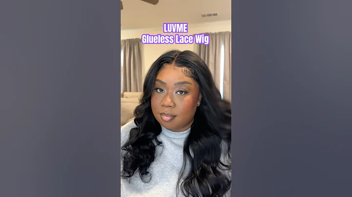 How to Install a Glueless lace front wig 💜 #luvmehair #gluelesswig