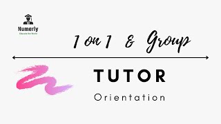 Numerly Tutor Orientation