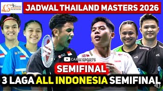 THAILAND MASTERS 2026 SEMIFINAL: 10 Indonesian Representatives Compete Today! #thailandmasters2026