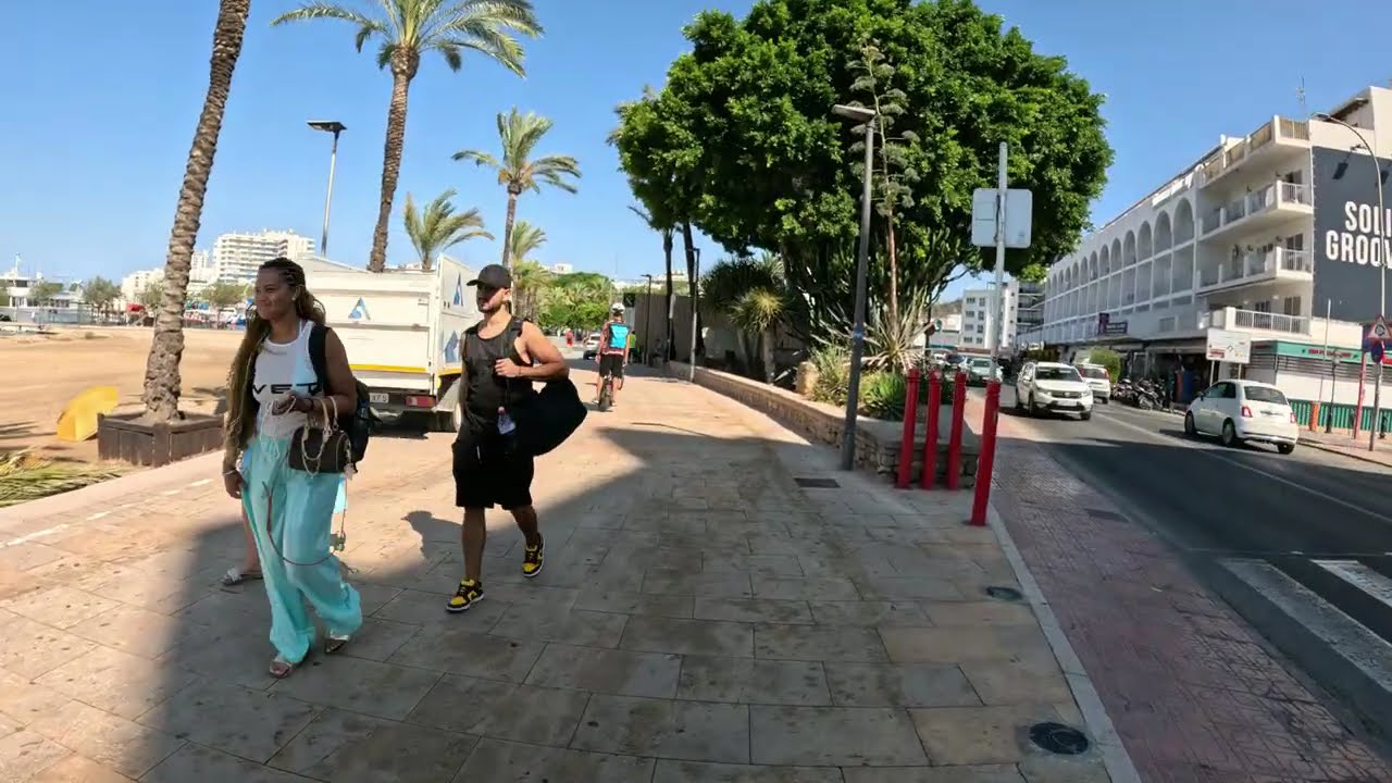 A walk around San Antonio harbour and streets, Ibiza