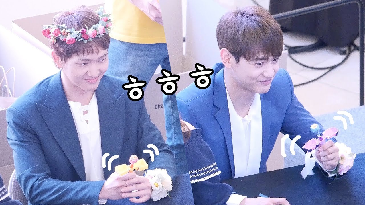 온유ONEW, 민호 MinHo : 츄파츕스 장난감 선물: Edited Fancam : 샤이니 SHINee 팬싸인회 Fansign: Goyang Starfield