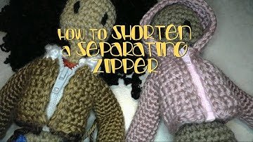 How to Shorten a Separating Zipper