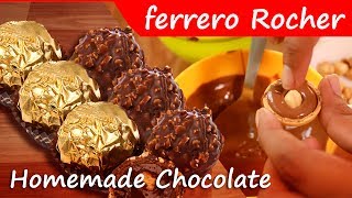 Ferrero rocher chocolate: home made chocolate recipe - diwali snacks
ingredients : milk compound hazelnuts cashew nuts waffles...