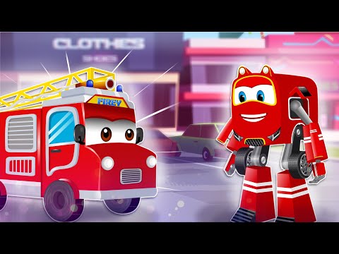Supercar Rikki Saves the City from the Fake Alert with the Help of The Fire Truck!