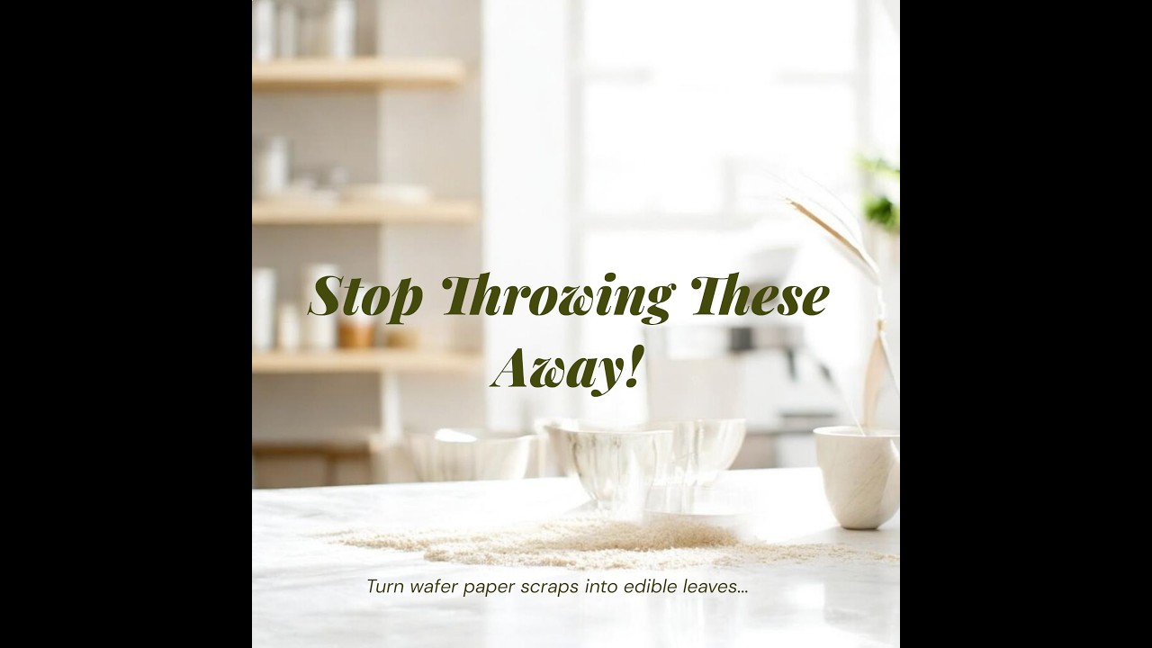 How to Make Wafer Paper Leaves   Easy Cake Decorating Tutorial