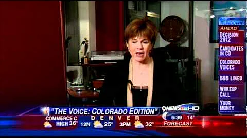 Maggie Roswell Rayle - The Voice Interview 9News D...