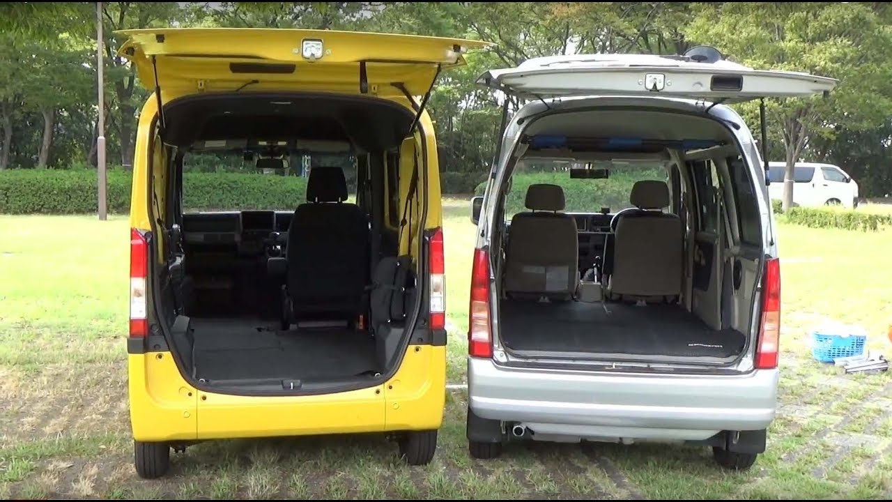 動画 ホンダn Van Style Fun の荷室スペースをスバル サンバーと比較 Youtube