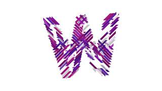 W - Slashed Typography