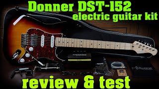 review and tests of the NEW Donner DST-152 (s) electric guitar kit (very thorough) screenshot 5