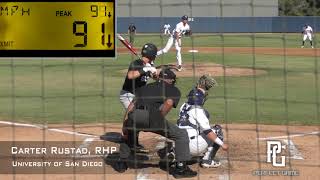 Carter Rustad Prospect Video, RHP, University of San Diego