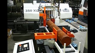 Istech Power 350 XL automatic band saw machine, designed for the cut of long bars