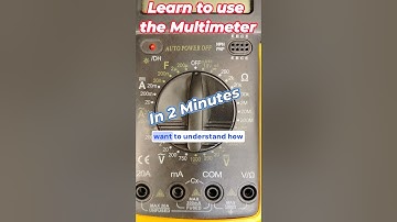 How To Use a Multimeter For Beginners!