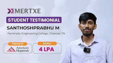 Embedded Systems Course That Got Santhoshprabhu Placed | Emertxe Review