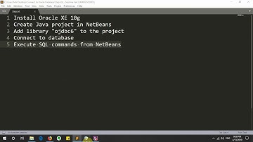 Connect to Oracle Database from NetBeans