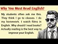 Why you must read english  how to learn english  graded reader  how to improve your english