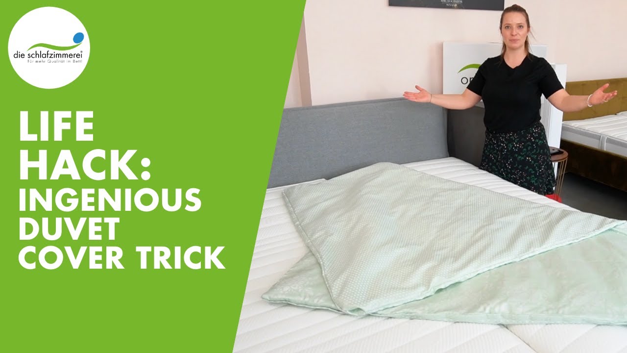 AMAZING Duvet Cover Trick (EASY Way to Cover a Duvet) 