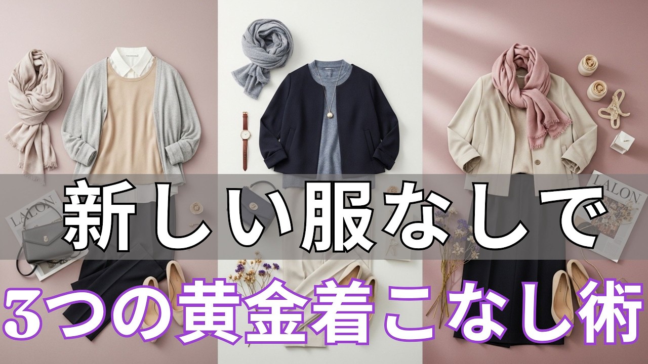 【絶対失敗しない】品よく見える人の3月ファッション鉄則 服を買わずに毎日新しく見える大人世代の秘密 今すぐこの着方に変えてください !