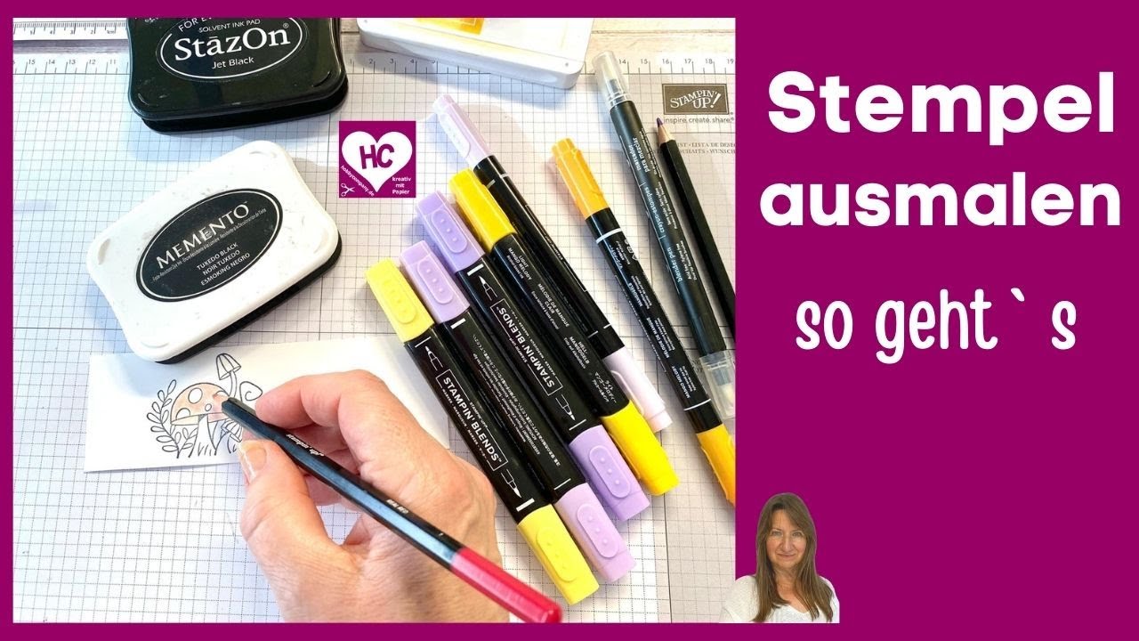 Wie Stempel-Motive ausmalen?