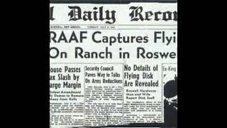 FLYING SAUCER CAPTURED!!! 75 Years Since the Roswell Daily Record Flying Saucer Headline