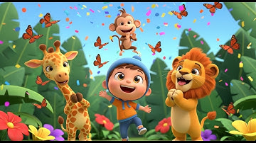 Counting Jungle Safari 1–10 with Wild Animals | Fun Baby Songs Nursery Rhymes Kids | jungle counting
