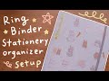 6 Ring Binder Setup (Daiso Stationery Organizer) | Rainbowholic