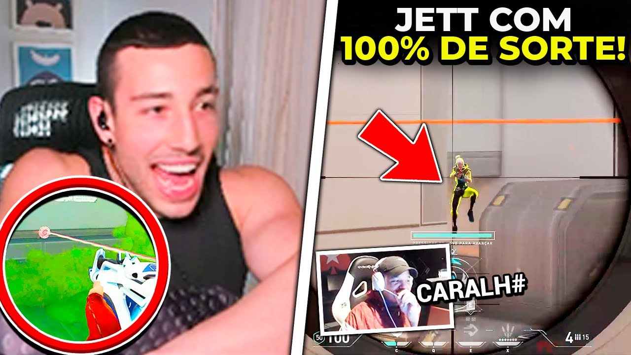 TCK DESCOBRE BUG NO FIO DO CYPHER! JOGADA JETT COM 100% DE SORTE - VALORANT CLIPS