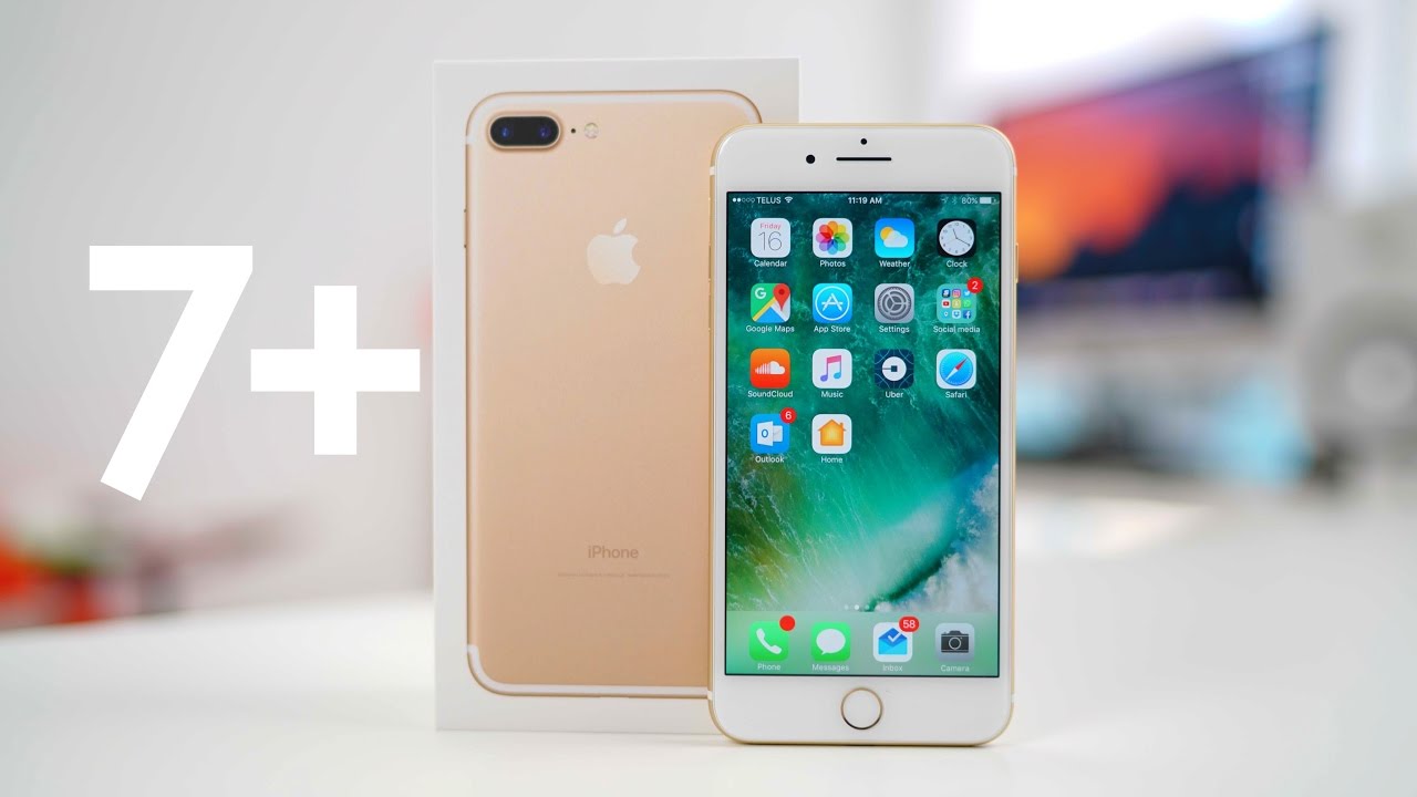 Unboxing iPhone 7 Plus Gold 32GB - YouTube