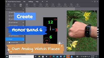 Create your own Huawei/honor Analog watch face