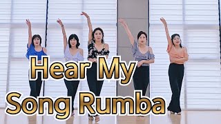 Hear My Song Rumba Line Dance |Beginner |부드러운음악 |초급룸바 라인댄스