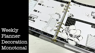 Weekly Planner Decoration - Monotonal