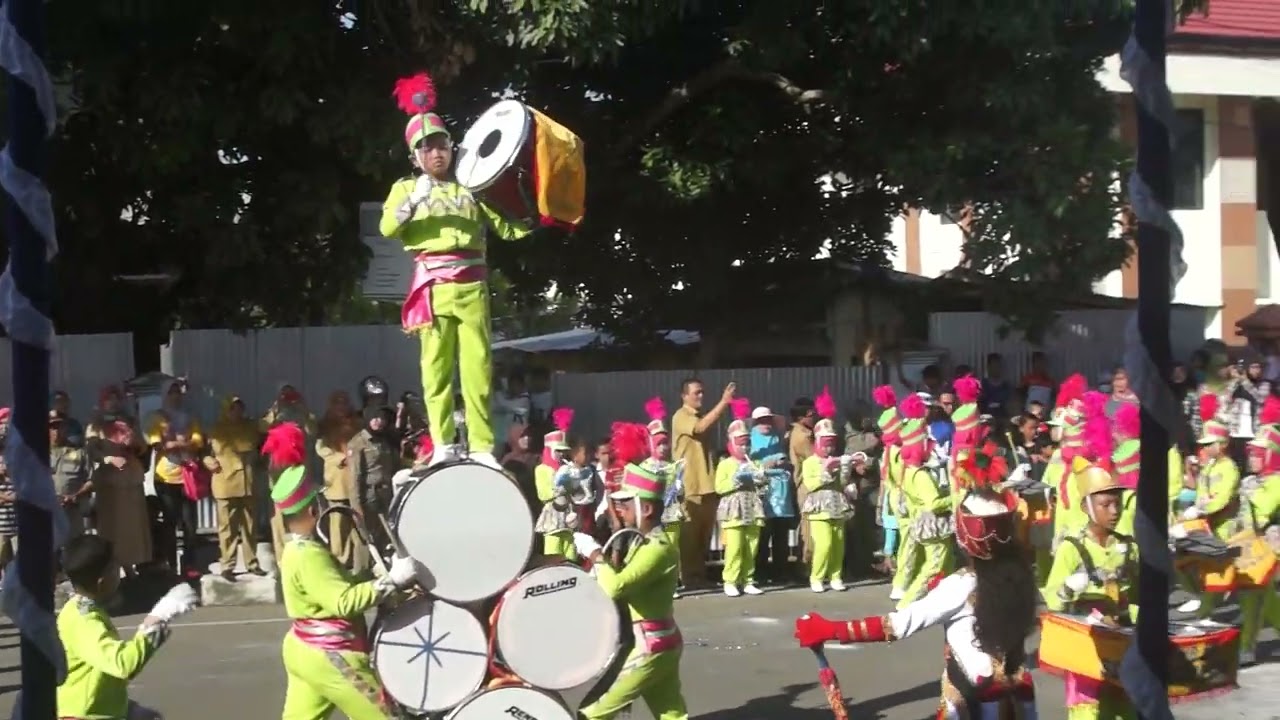 Lomba Drum Band SDN 02 Suntu Kota Bima depan Halaman Kantor Walikota Bima