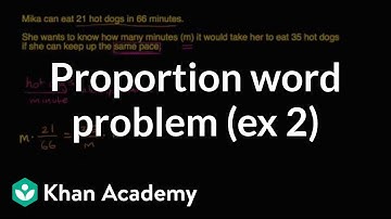 Proportion word problem (example 2) | 7th grade | Khan Academy