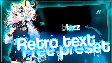 Text like @rztrc | Retro text [FREE PRESET] | Node Video