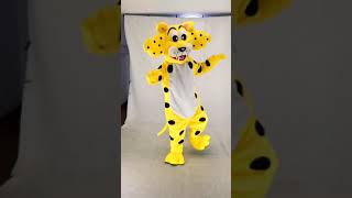 Fauna Fursuit Suit Up Funny Cheetah With Big Eyes Mascot Costume Cartoon