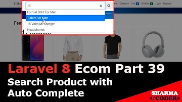 Laravel 8 Ecom Part-39 : How to make Search product in laravel | Ajax auto complete
