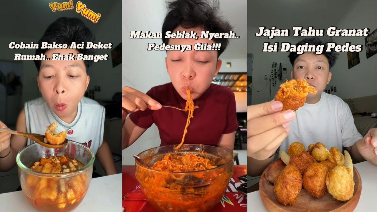 Edisi Nyobain Makanan Super Pedas Bareng Tiktoker Arif