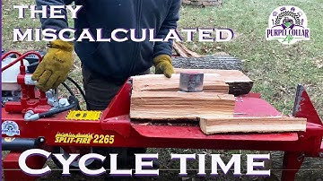 Faster than advertised! Split-Fire 2265 cycle time. FAST log splitter.