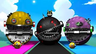 PACMAN VS MONSTER ROBOT PACMAN VS CARTOON CAT PAC