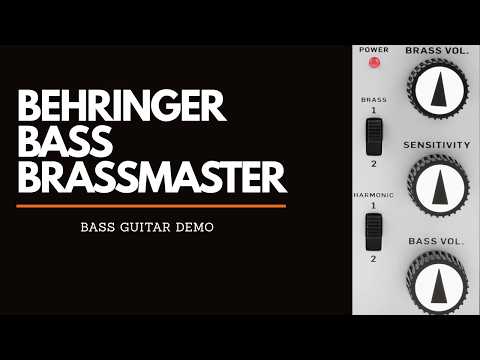 Behringer Bass Brassmaster Fuzz | Bass Guitar Tone DEMO - YouTube