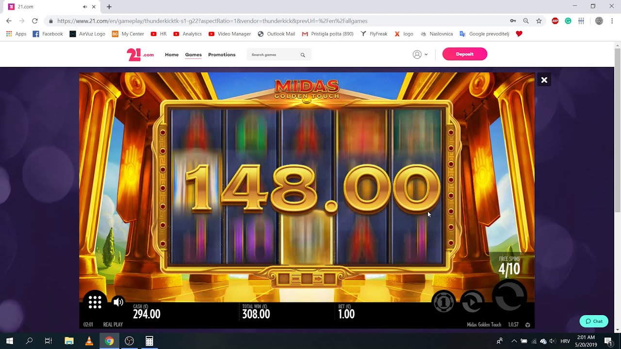 Midas Golden Touch - BIG WIN on FIRST SPIN - YouTube