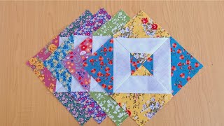 You probably have never seen this sewing technique before/Easy quilt idea for scrap fabric 