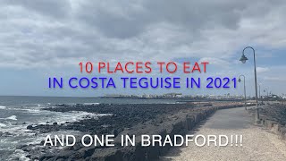 10 places to eat in Costa Teguise, Lanzarote   HD 1080p