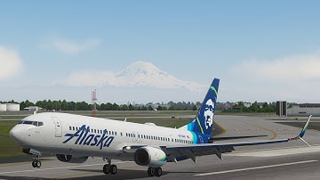Alaska Airlines 737 flight from Boston to Seattle | MAX REALISM | Prepar3D v5 in 4K