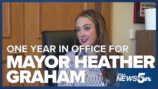 Pueblo Mayor Heather Graham says she's had a busy year as she reflects on her first year