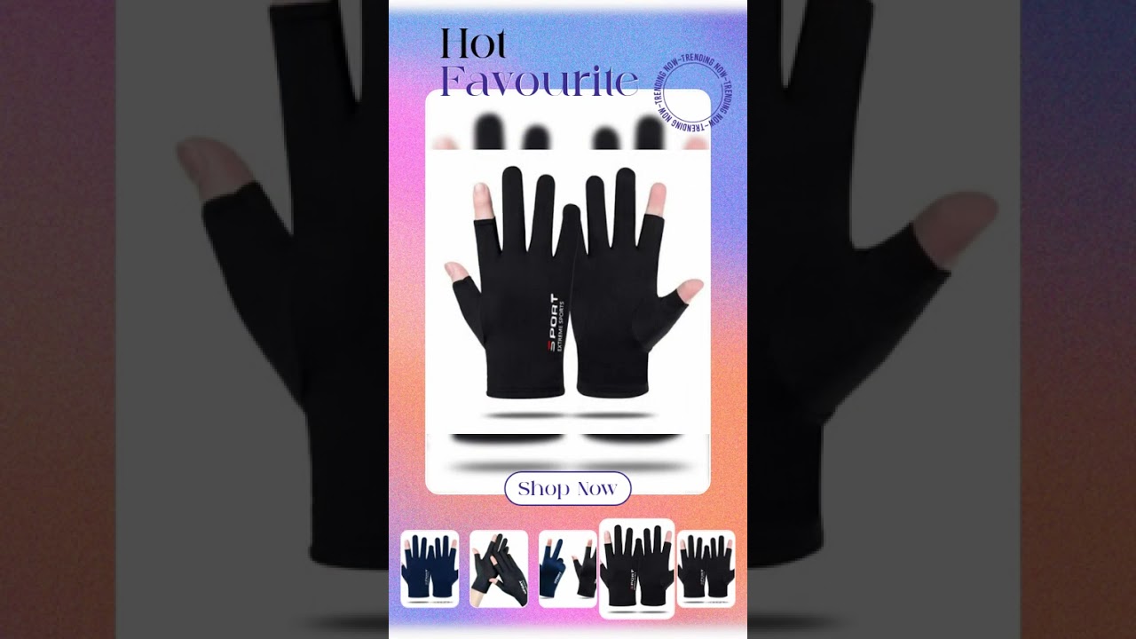 Ice Silk Cycling Gloves Unisex High Elastic Comfort