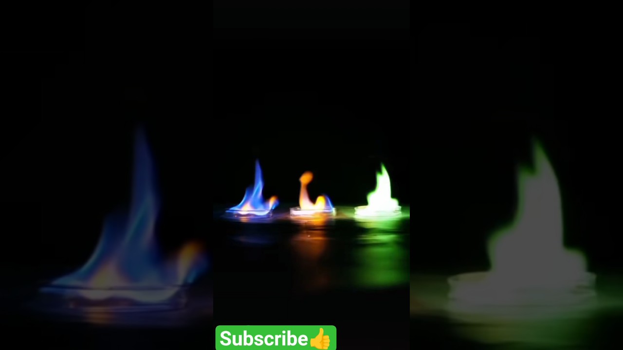 viral colourful fire experiment