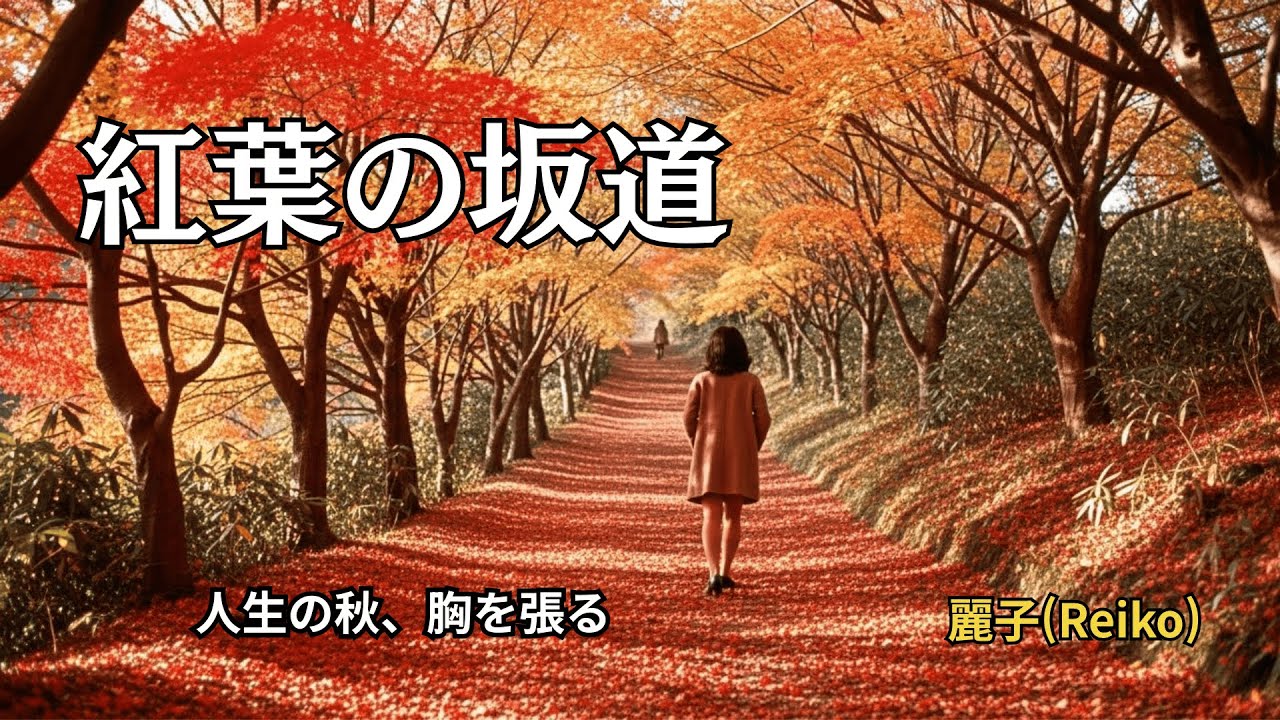 【昭和歌謡風】紅葉の坂道｜麗子｜人生の秋、胸を張る歌