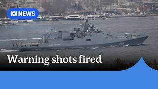 Russian warship fired warning shot to avoid collision with UK yacht: Ministry of Defence | ABC NEWS