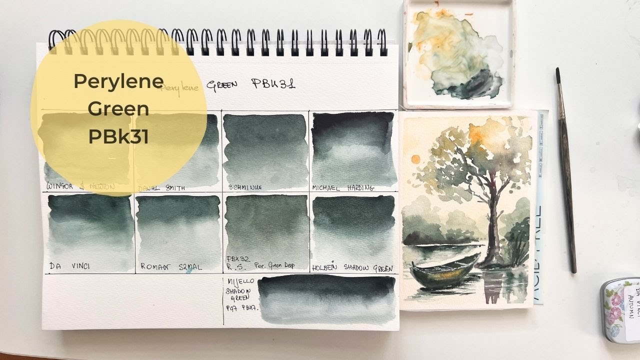 The big Perylene Green PBk 31 comparison.